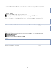 Annual Continuing Review Form Progress Report - County of Los Angeles, California, Page 2