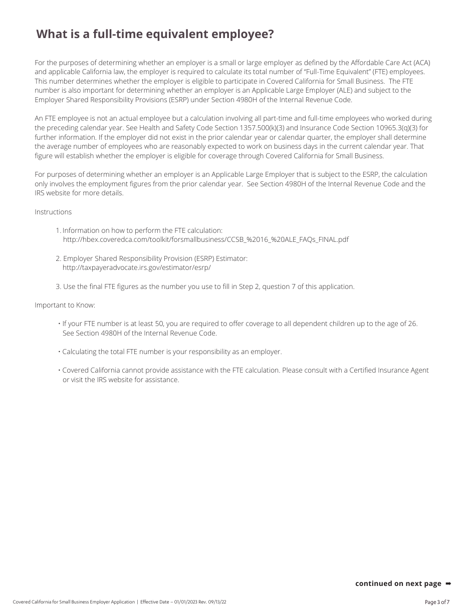 Enrollment Application for Employers - California, Page 4