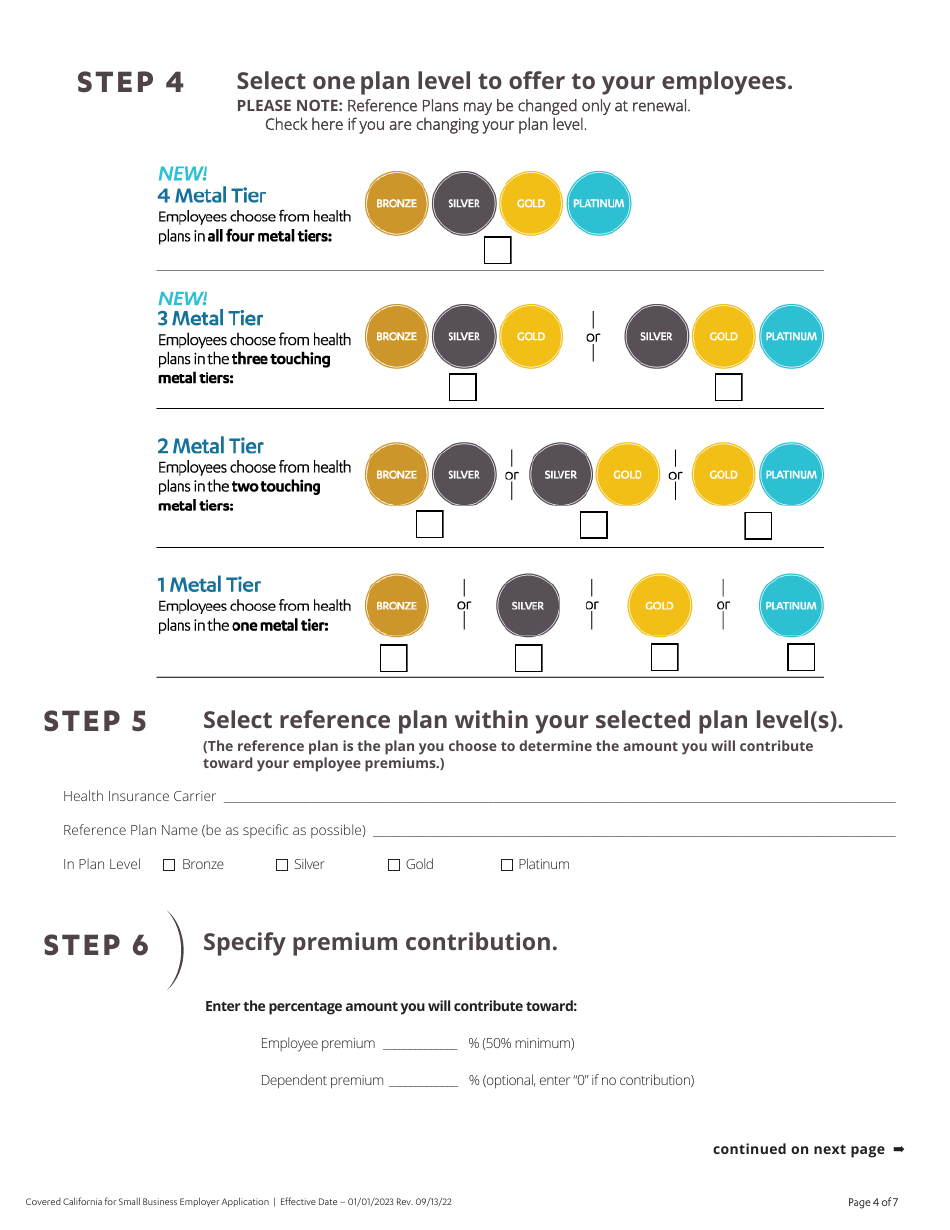 Enrollment Application for Employers - California, Page 5
