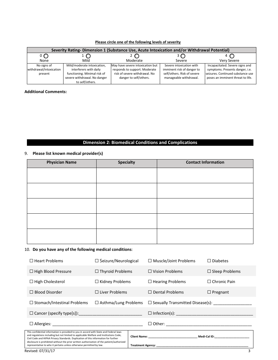 Assessment Tool - Adults (Paper Version) - County of Los Angeles, California, Page 3