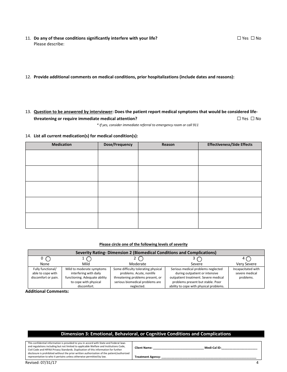 Assessment Tool - Adults (Paper Version) - County of Los Angeles, California, Page 4