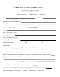 Form LSUP.243.21RR Volunteer Application - Williamson County, Texas, Page 3