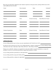 Form LSUP.243.21RR Volunteer Application - Williamson County, Texas, Page 4