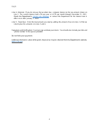 Instructions for Form E-500H White Goods Disposal Tax Return - North Carolina, Page 2