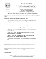 Document preview: Nh Public Health Laboratories (Nh Phl) Lims Confidentiality Agreement - New Hampshire