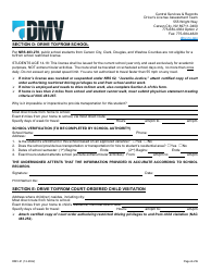 Form DMV-21 Application for Restricted License - Nevada, Page 4