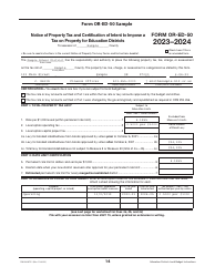 Instructions for Form OR-ED-NBC, 150-504-057, OR-ED-1, 1150-504-058, OR-CC-1, 1150-504-062, OR-ED-RES, 150-504-059, OR-ED-50, 50150-504-060, OR-ED-SBH, 150-504-061 - Oregon, Page 14