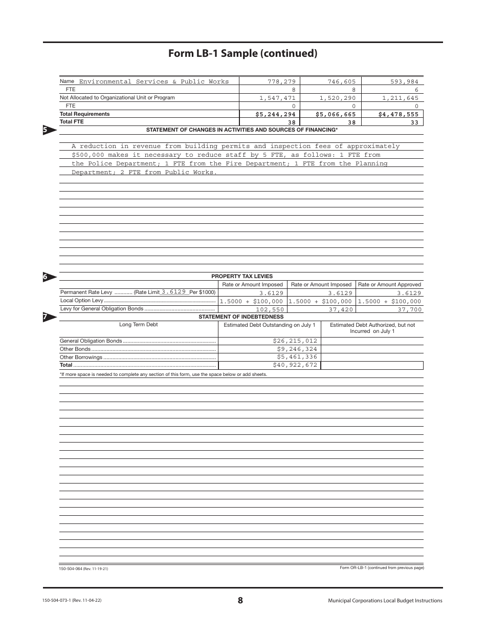 Instructions for Form OR-LB-NBC, 150-504-063, OR-LB-1, 150-504-064, OR-LB-RES, 150-504-065, OR-LB-50, 150-504-050, OR-LB-SBH, 150-504-067 - Oregon, Page 8