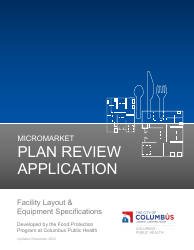 Document preview: Micromarket Plan Review Application - City of Columbus, Ohio