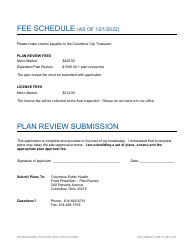 Micromarket Plan Review Application - City of Columbus, Ohio, Page 5