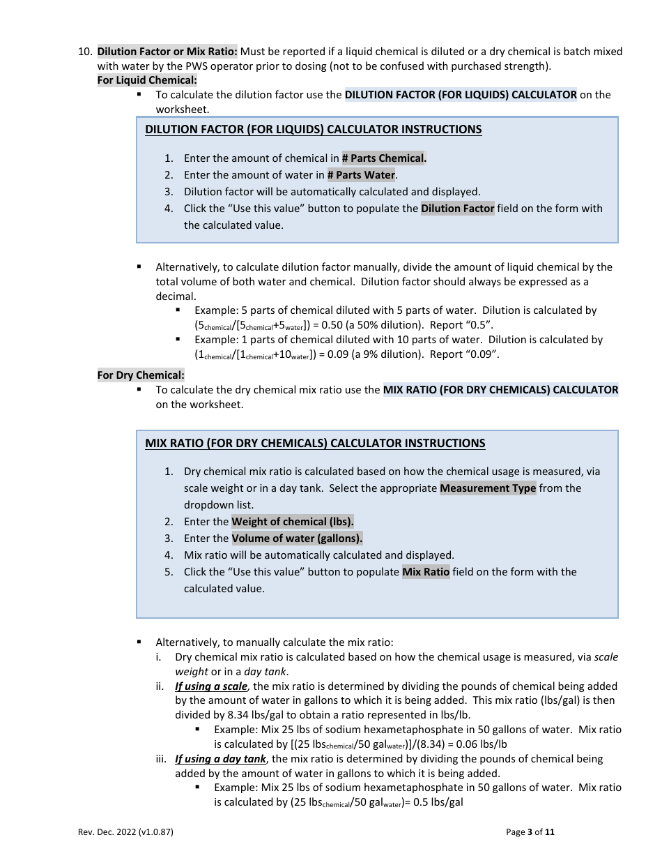 Instructions for Form C-ADD-XLSM Chemical Addition smart Form - Massachusetts, Page 3