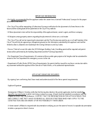 Land Use Fence Permit Application - City of Troy, Michigan, Page 2