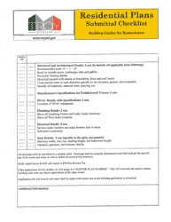 Residential Plans Submittal Checklist - City of Troy, Michigan, Page 2