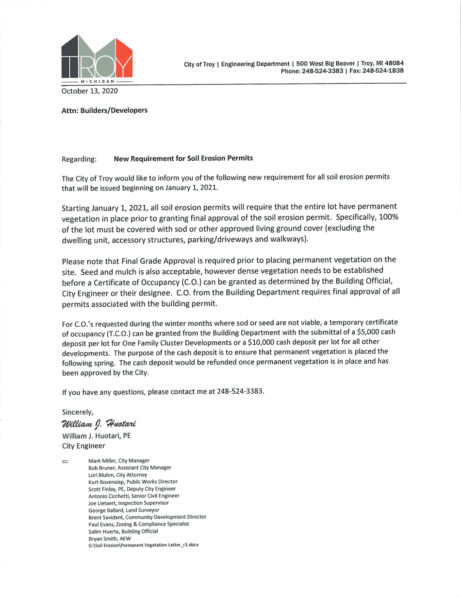 Residential Plans Submittal Checklist - City of Troy, Michigan, Page 3