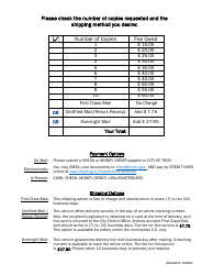 Death Certificate Request (Certified Copies) - City of Troy, Michigan, Page 2