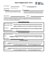 Alarm Registration Form - City of Troy, Michigan, Page 2