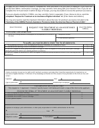 Request for Treatment as an Assistance Eligible Individual, Page 2