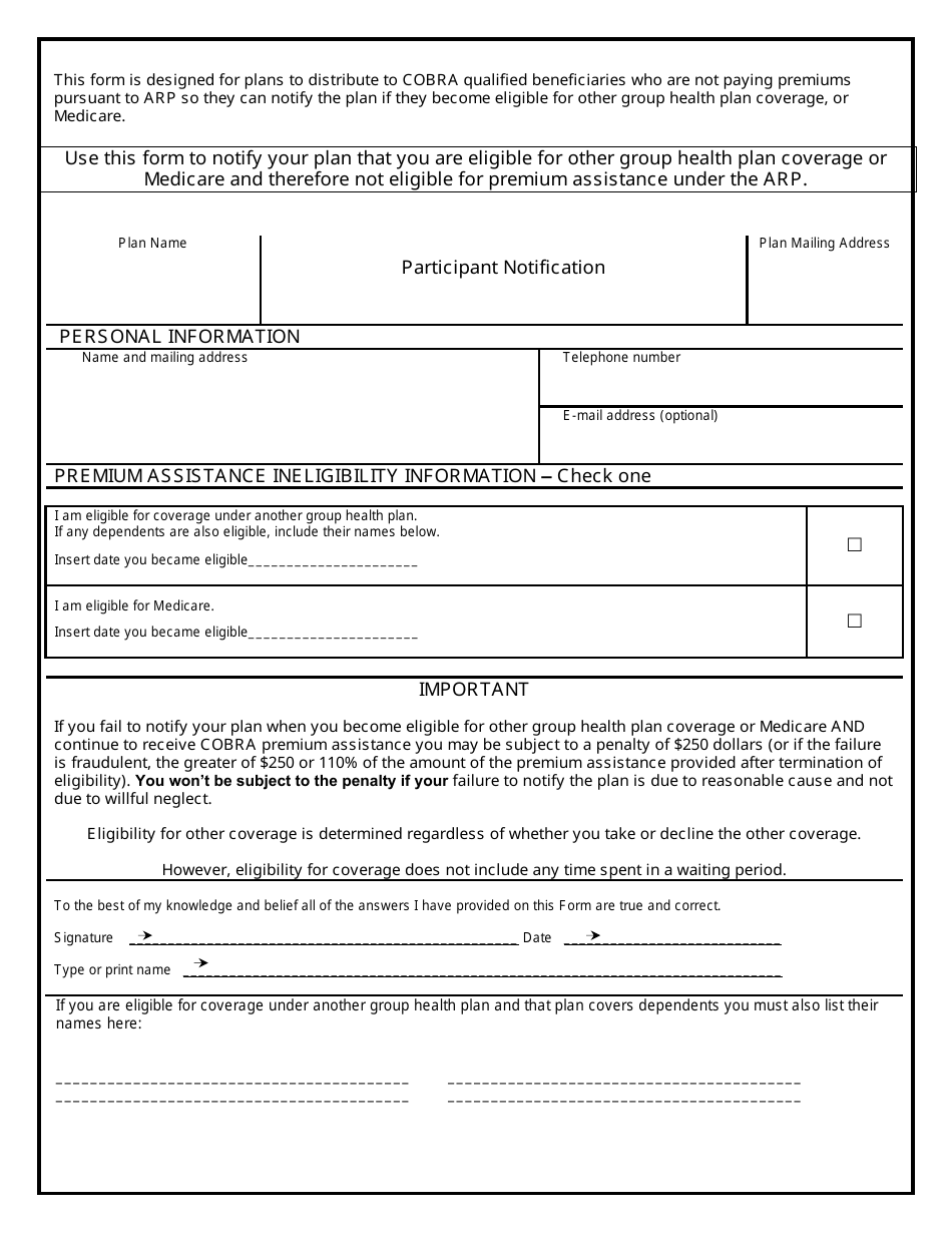 Request for Treatment as an Assistance Eligible Individual, Page 4