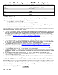 Document preview: Form AWP EUAA External User Access Agreement - Aashtoware Project Application - Oregon