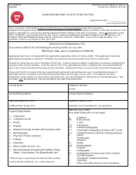 RC Form 200 Radiation Machine Facility Registration - Arkansas
