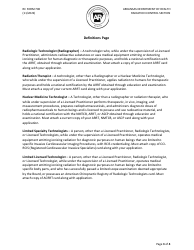 RC Form 700 Application for Licensure - Radiologic Technology Licensure Program - Arkansas, Page 3