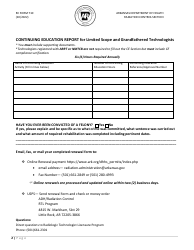 RC Form 710 License Renewal Information Sheet - Radiologic Technology Licensure Program - Arkansas, Page 2