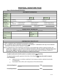 Form DH-23-0004 Technical Proposal Packet - Arkansas, Page 2
