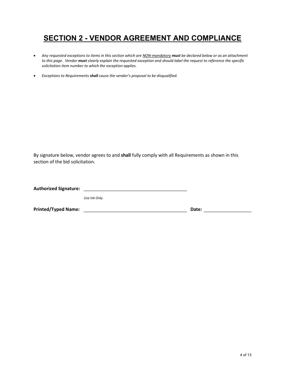 Form DH-23-0004 Technical Proposal Packet - Arkansas, Page 4