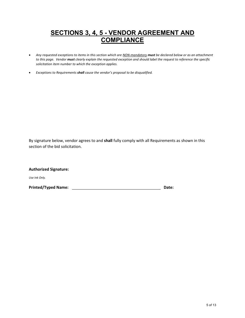 Form DH-23-0004 Technical Proposal Packet - Arkansas, Page 5