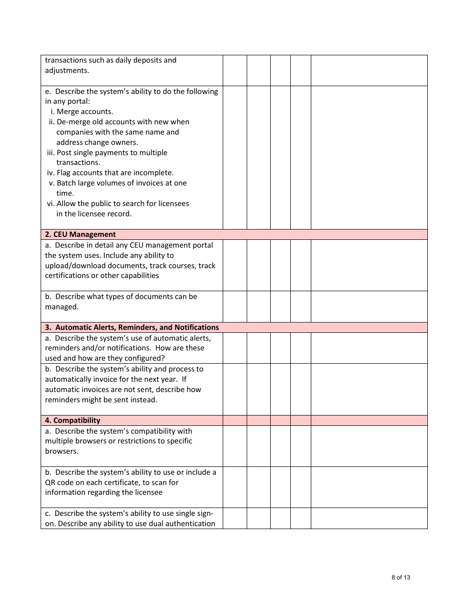 Form DH-23-0004 Technical Proposal Packet - Arkansas, Page 8