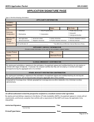 Form DH-23-0009 Application Packet - Arkansas, Page 2