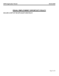 Form DH-23-0009 Application Packet - Arkansas, Page 7