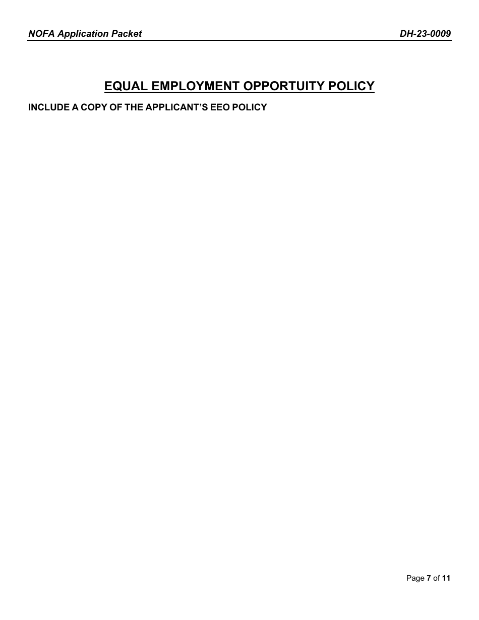 Form DH-23-0009 Application Packet - Arkansas, Page 7