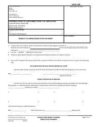Document preview: Form SUPSC008 Request to Amend Name After Judgment - County of Santa Cruz, California