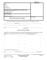 Form SUPSC008 Request to Amend Name After Judgment - County of Santa Cruz, California, Page 2