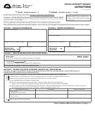Form HLTH5815 Special Authority Request - Sapropterin - British Columbia, Canada