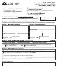 Form HLTH5362 Special Authority Request - Inhalers for Chronic Obstructive Pulmonary Disease (Copd) - British Columbia, Canada