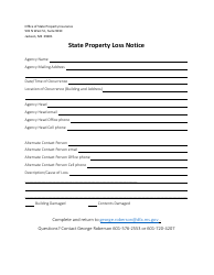 State Property Loss Notice - Mississippi, Page 2
