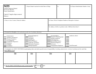 Document preview: Form M55 Architect-Engineer Related Services for Specific Project Questionnaire - Mississippi