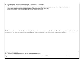 Form M55 Architect-Engineer Related Services for Specific Project Questionnaire - Mississippi, Page 11