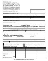Form BOE-305-AH Assessment Appeal Application - California