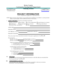 Lot Line Adjustment Application - Mono County, California, Page 5