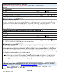 Lake Encroachment Permit Application - Vermont, Page 3