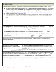 Shoreland Protection Permit Application - Vermont, Page 2