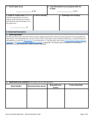 Part 2 Section 401 Water Quality Certification Application Form - Vermont, Page 3