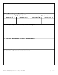 Part 2 Section 401 Water Quality Certification Application Form - Vermont, Page 5