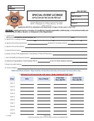 Special Event License - Arizona