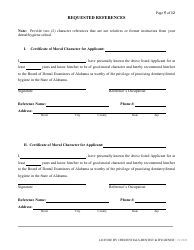 Dental/Dental Hygiene License by Credentials Application - Alabama, Page 5