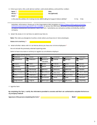 Multistate Employer Registration Form for New Hire Reporting, Page 2