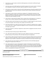 Appraisal Management Company Renewal Application - South Dakota, Page 3